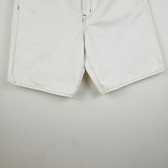 SLVRLAKE London Relaxed Fit High Waist Denim Bermuda Shorts Size 29 NWT … - Picture 6 of 9